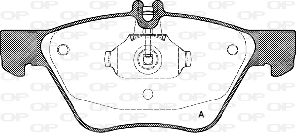 Kit de plaquettes de frein, frein à disque OPEN PARTS BPA0601.00