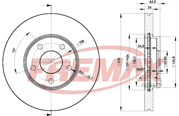 Disque de frein FREMAX BD-5980