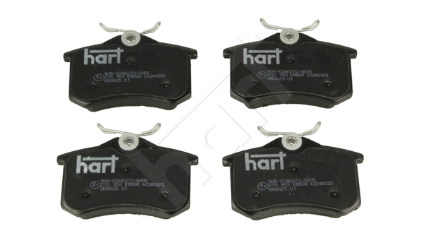 Kit de plaquettes de frein, frein à disque HART 215 953