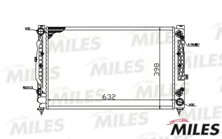 Radiateur, refroidissement du moteur MILES ACRM098