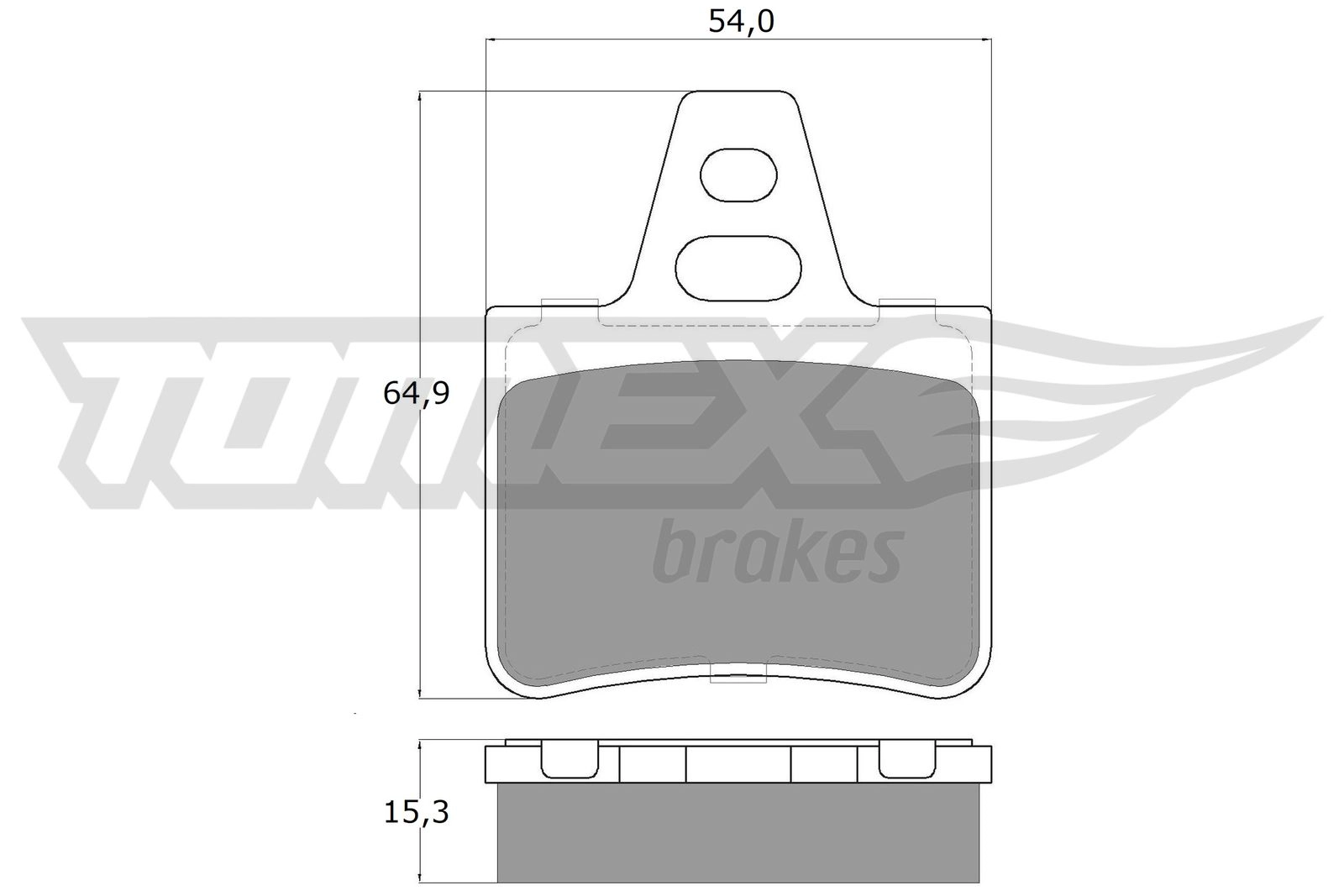 Kit de plaquettes de frein, frein à disque TOMEX Brakes TX 12-06