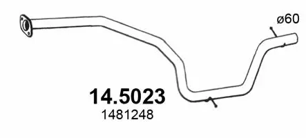 Tuyau d'échappement ASSO 14.5023