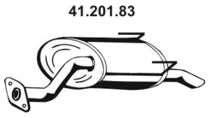 Silencieux arrière EBERSPÄCHER 41.201.83