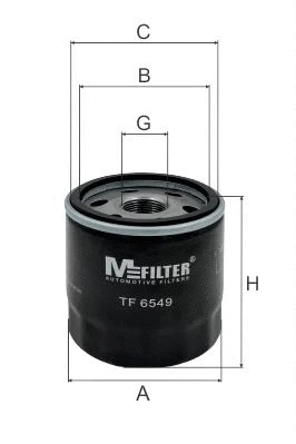 Filtre à huile MFILTER TF 6549