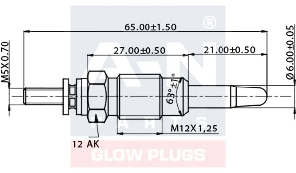 Bougie de préchauffage A-N PARTS A-N062204