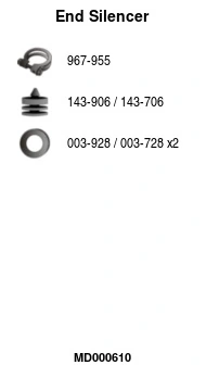 Silencieux arrière FA1 MD000610
