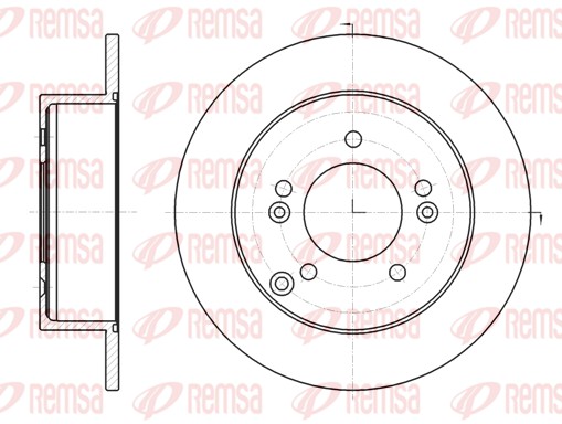 Disque de frein REMSA 61293.00