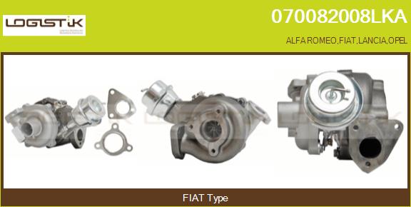 Turbocompresseur, suralimentation LGK 070082008LKA