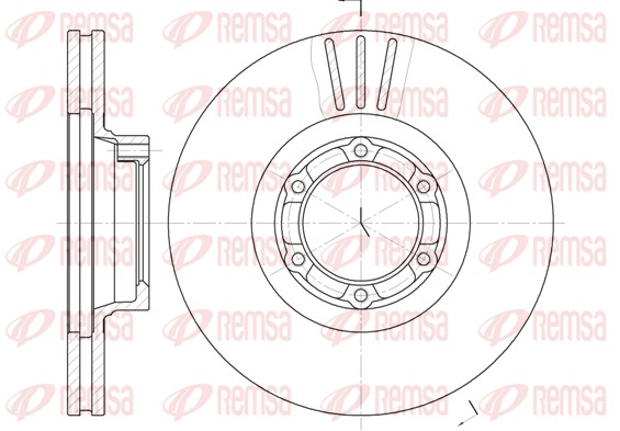 Disque de frein REMSA 6157.10