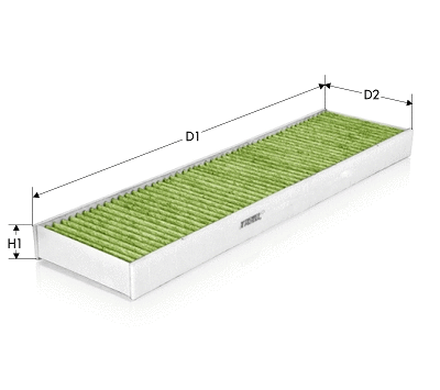Filtre, air de l'habitacle TECNECO FILTERS CKA9495