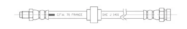 Flexible de frein Technika 31423