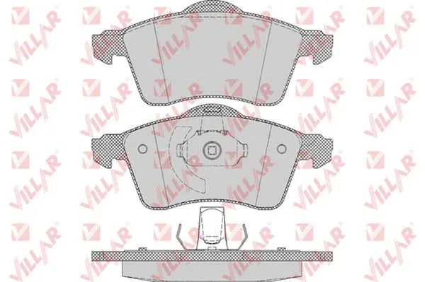 Kit de plaquettes de frein, frein à disque VILLAR 626.0645