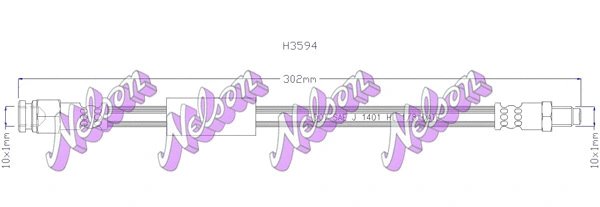 Flexible de frein KAWE H3594