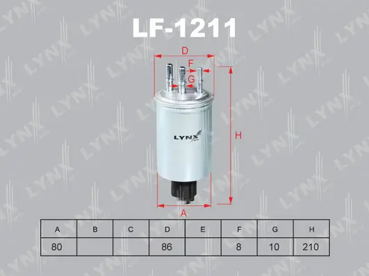 Filtre à carburant LYNXAUTO LF-1211