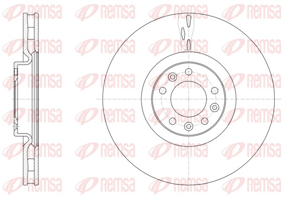 Disque de frein REMSA 61498.10