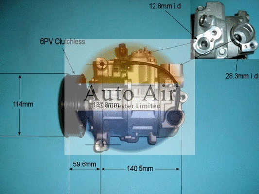 Compresseur, climatisation AUTO AIR GLOUCESTER 14-9691