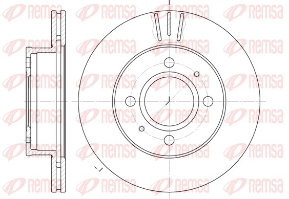 Disque de frein REMSA 6927.10