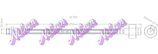 Flexible de frein BROVEX-NELSON H1700