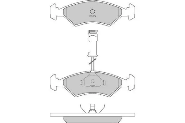 Kit de plaquettes de frein, frein à disque E.T.F. 12-0163
