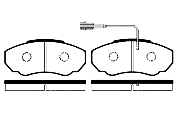 Kit de plaquettes de frein, frein à disque Technika 01210