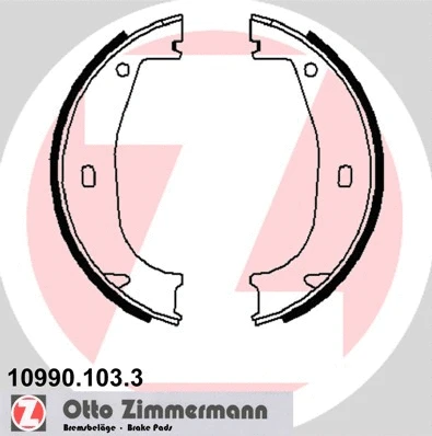 Jeu de mâchoires de frein, frein de stationnement ZIMMERMANN 10990.103.3