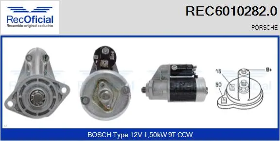 Démarreur RECOFICIAL REC6010282.0