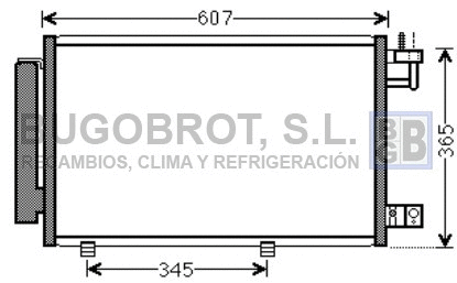 Condenseur, climatisation BUGOBROT 62-FD5439