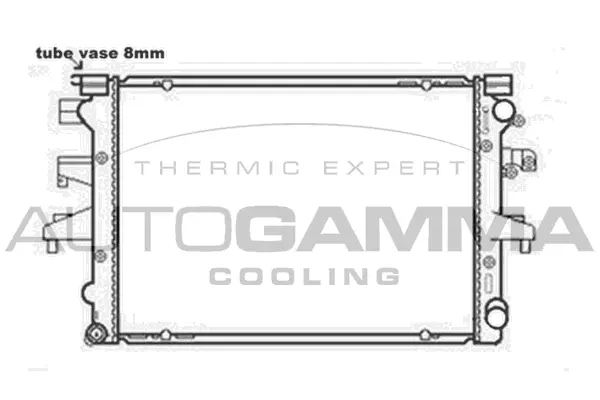 Radiateur, refroidissement du moteur AUTOGAMMA 103545