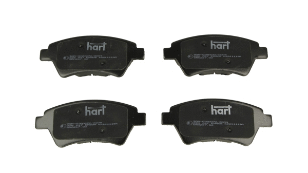 Kit de plaquettes de frein, frein à disque HART 226 047