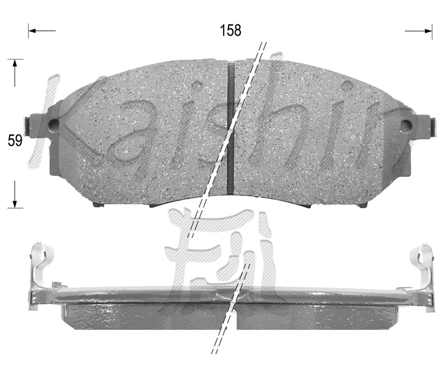 Kit de plaquettes de frein, frein à disque KAISHIN FK1231