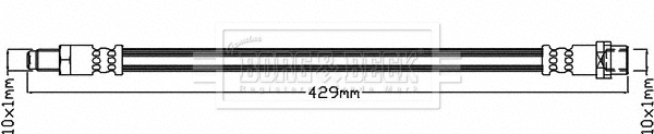 Flexible de frein BORG & BECK BBH8389