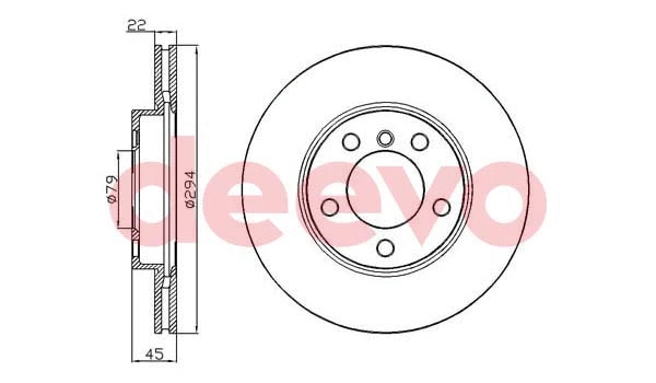 Disque de frein DEEVO BD35860