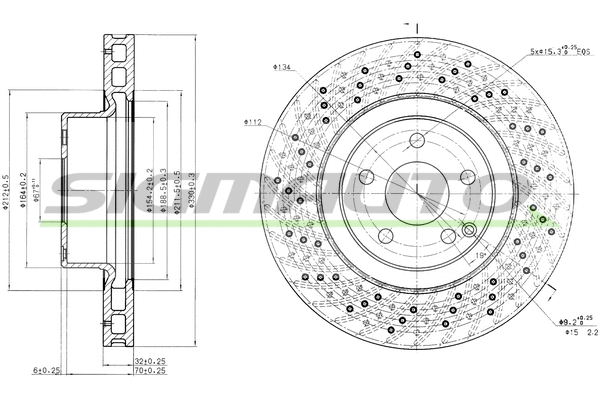 Disque de frein SIGMAUTO DBB120V