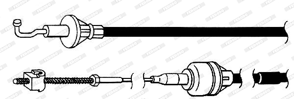 Tirette à câble, commande d'embrayage FERODO FCC421116