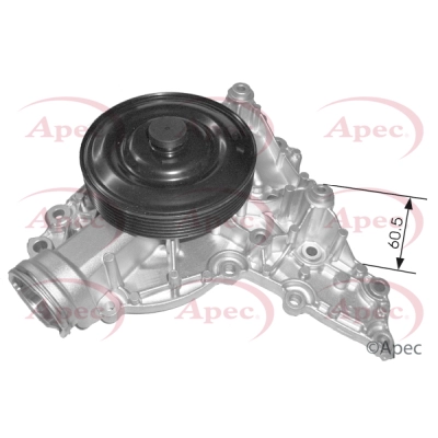 Pompe à eau, refroidissement du moteur APEC AWP1338