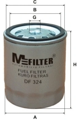 Filtre à carburant MFILTER DF 324