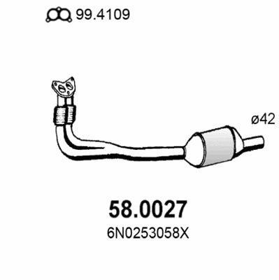 Catalyseur ASSO 58.0027