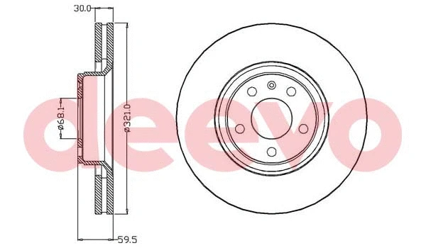 Disque de frein DEEVO BD18180