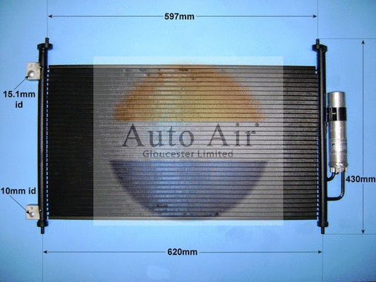 Condenseur, climatisation AUTO AIR GLOUCESTER 16-1335