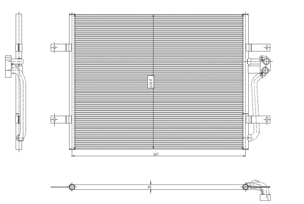 Condenseur, climatisation NRF 350444