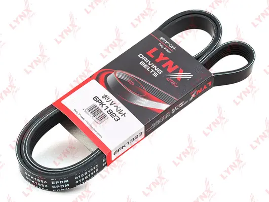 Courroie trapézoïdale à nervures LYNXAUTO 6PK1823