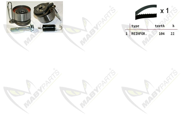 Kit de courroie crantée MABYPARTS OBK010457