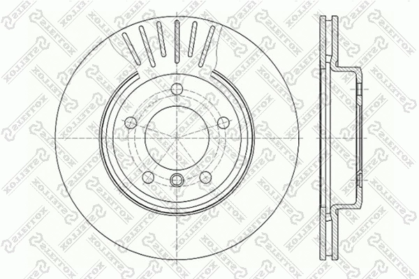 Disque de frein STELLOX 6020-1540V-SX