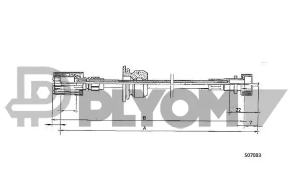 Câble flexible de commande de compteur PLYOM P760921