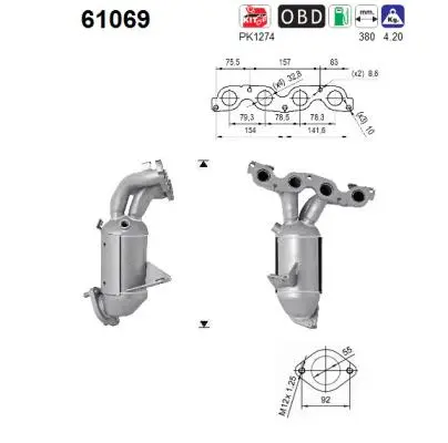 Catalyseur AS 61069