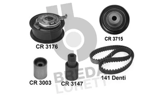 Kit de courroie crantée BREDA LORETT KCD0581