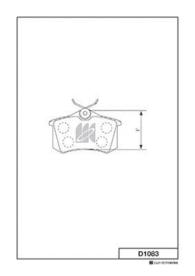 Kit de plaquettes de frein, frein à disque MK Kashiyama D1083