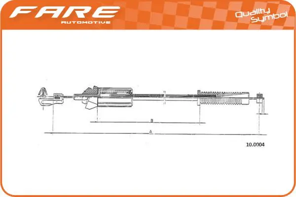 Câble d'accélération FARE-RCH 25542