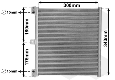 Condenseur, climatisation VAN WEZEL 74015701