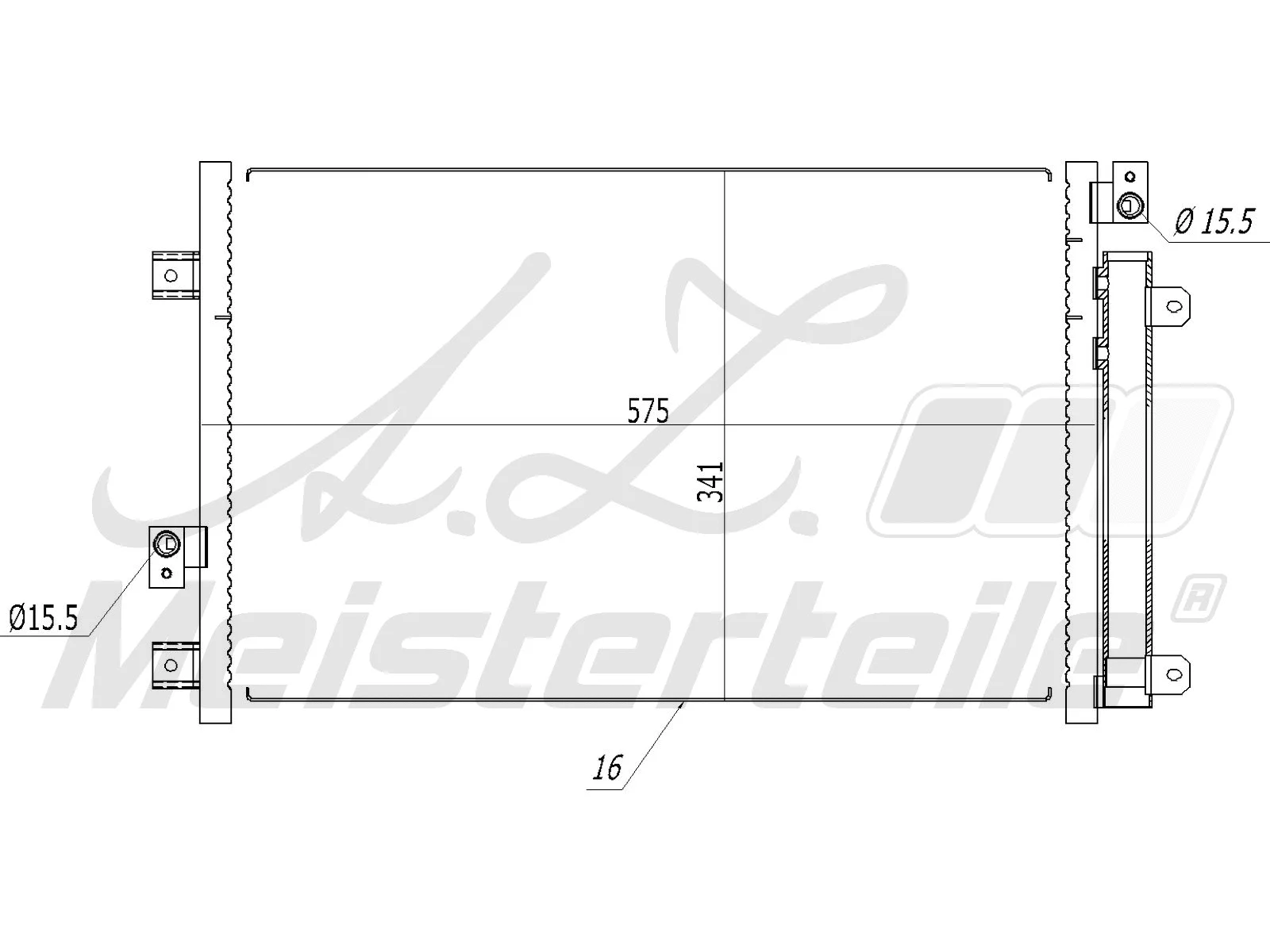 Condenseur, climatisation A.Z. Meisterteile AZMT-45-030-1334